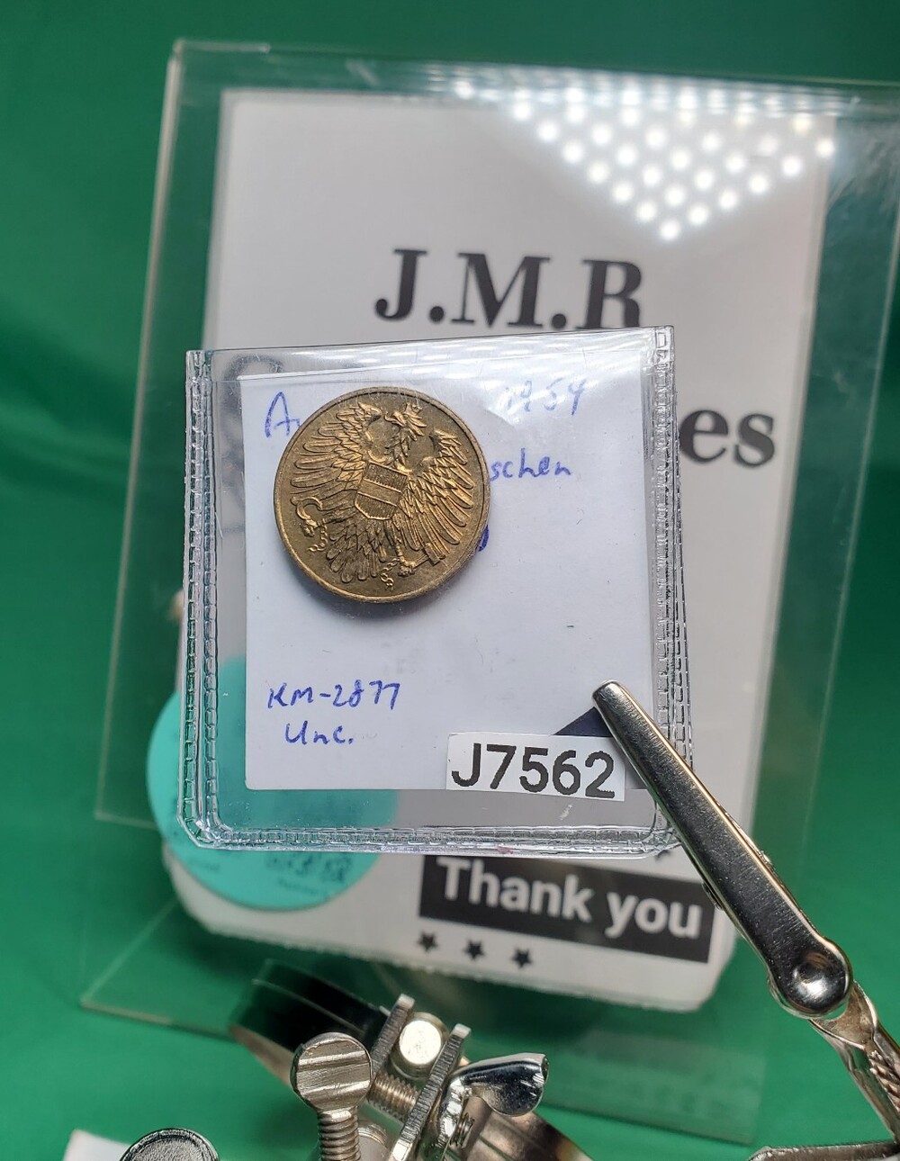 1954 Austria 20 Groschen | Gorgeous Gold-Mustard Toning & Striking Details!